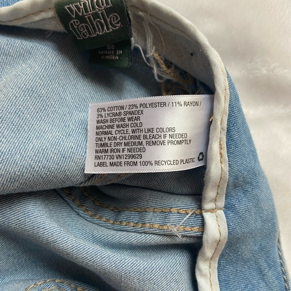 Light Blue Wild Fable Jean Mini Skirt - Picture 5 of 5